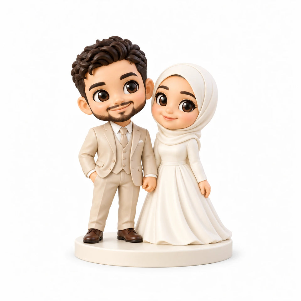 Custom Intimate Wedding Couple Figurine