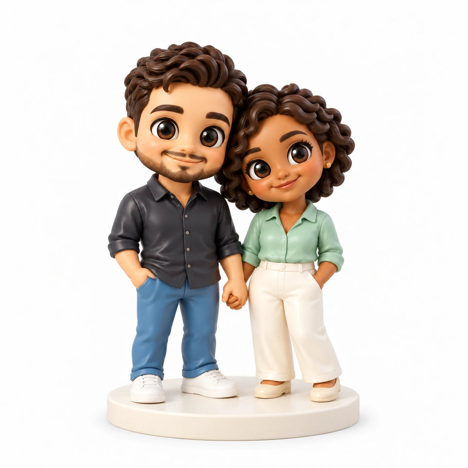 Custom Side by Side Couple Figurine