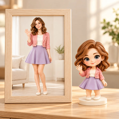 Custom birthday figurine — Hand-Painted