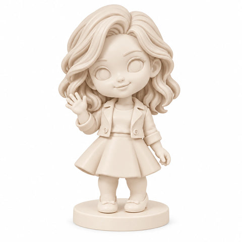 Custom birthday figurine — Gallery White