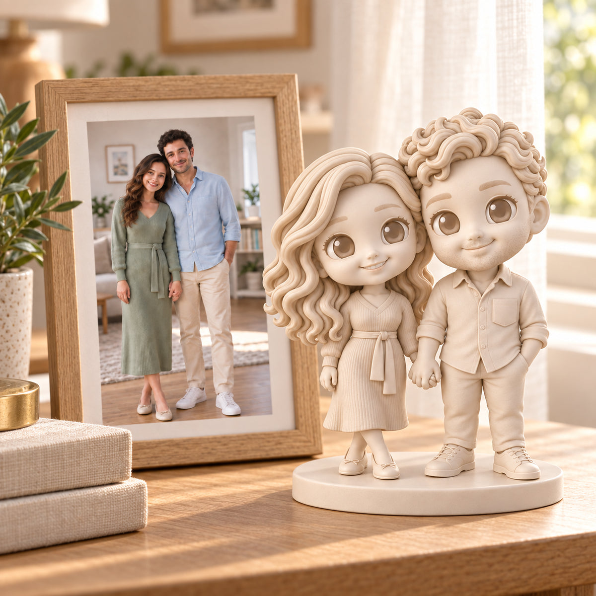 Miniatura di coppia Gallery White accanto alla foto di riferimento corrispondente