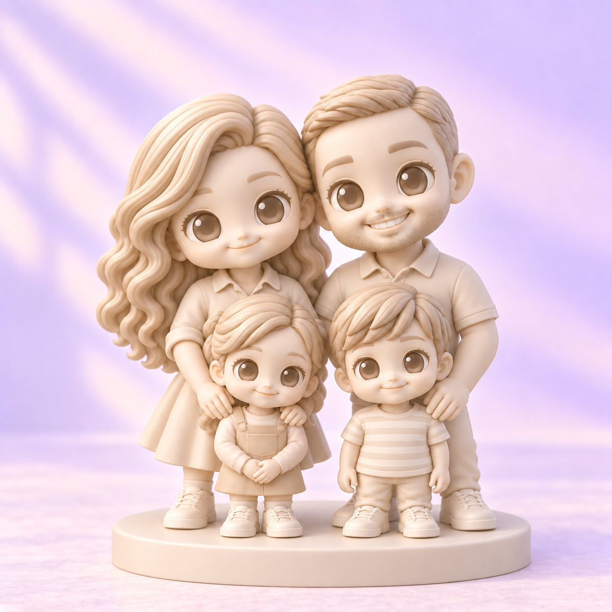 family chibi figure product-main design illustration