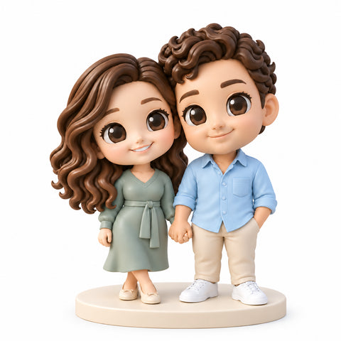 Custom couple figurines — Hand-Painted