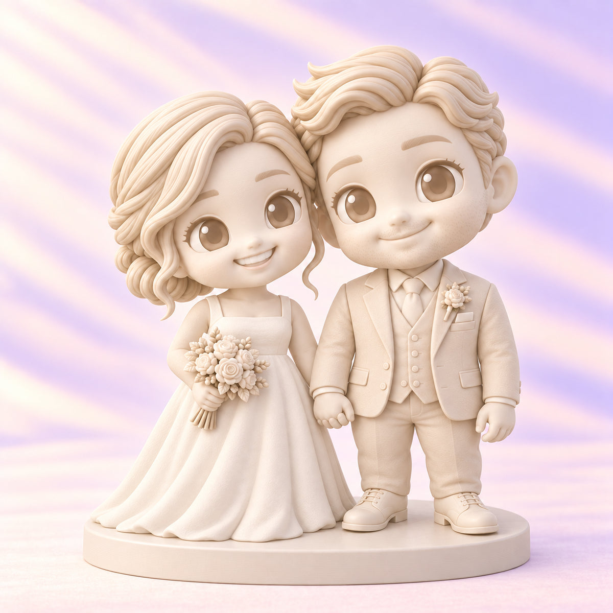 wedding chibi figure product-main design illustration
